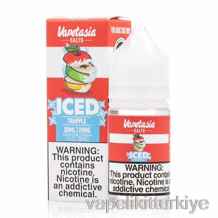 Vape Likit Buzlu Trapple - Vapetasia Tuzları - 30ml 48mg